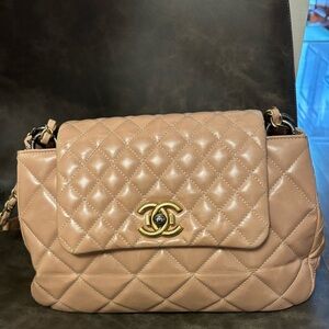 Rare Chanel Glazed Calf Mix Accordion Crossbody/ Shoulder Bag